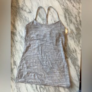 Stripped Grey Lululemon Tank🩶🤍